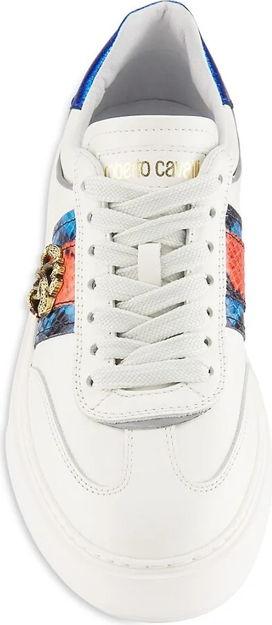 Leather Logo Low Top Sneakers - Image 5