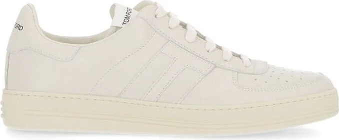 Leather Logo Men's Sneakers