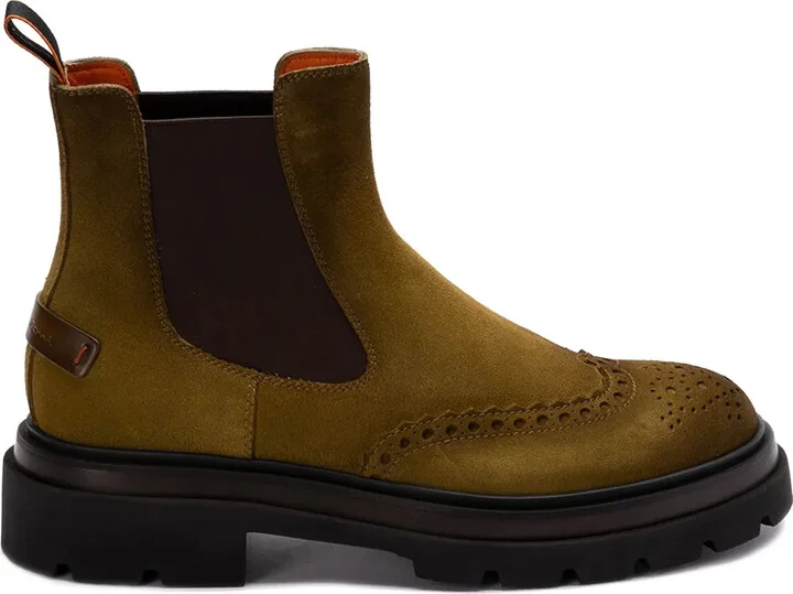 Leather Logo-Patch Chelsea Boots
