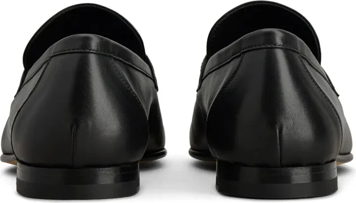 Leather Logo-Patch Loafers - Image 3