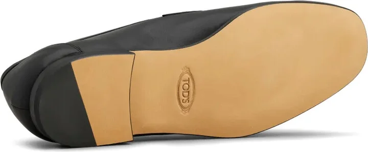 Leather Logo-Patch Loafers - Image 4