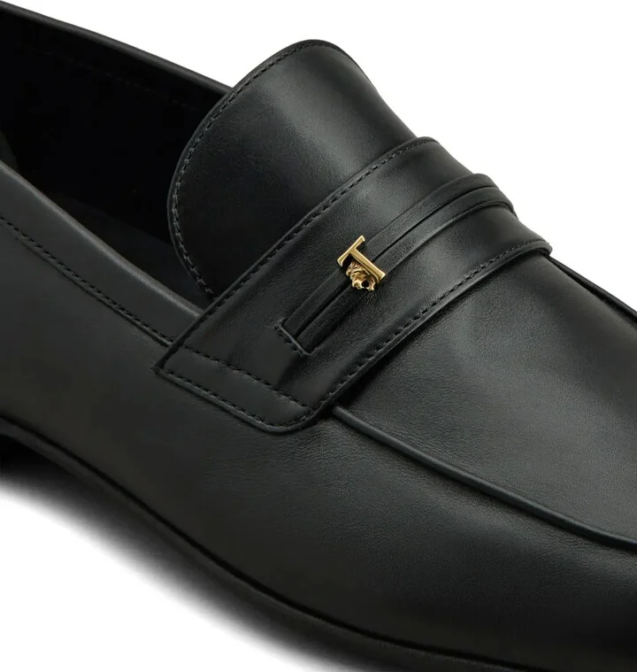 Leather Logo-Patch Loafers - Image 5