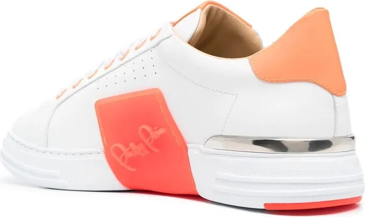 Leather Logo-Patch Sneakers - Image 3