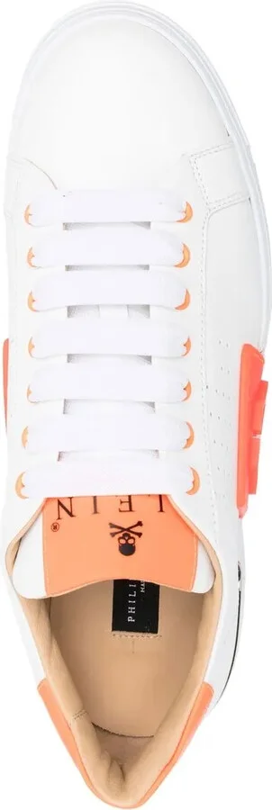 Leather Logo-Patch Sneakers - Image 4