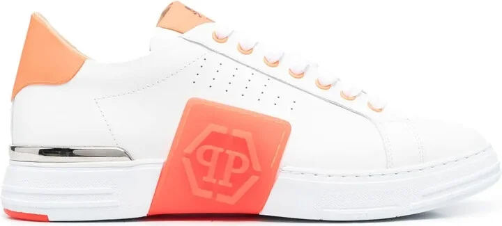 Leather Logo-Patch Sneakers