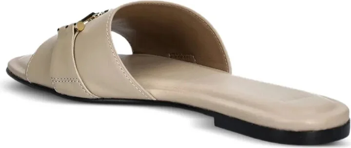 Leather Logo-Plaque Sandals - Image 3