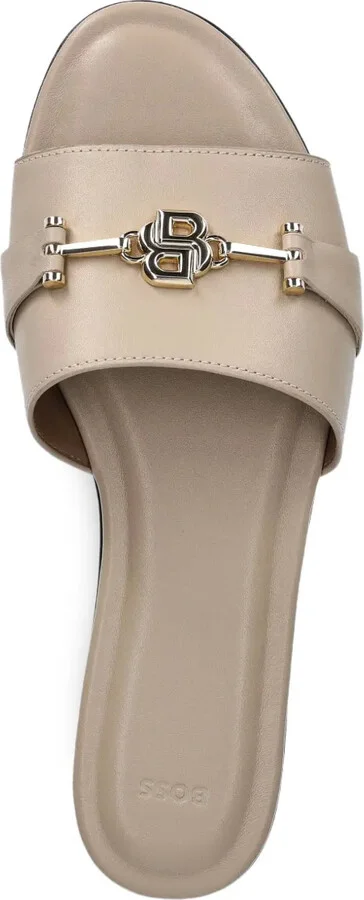 Leather Logo-Plaque Sandals - Image 4