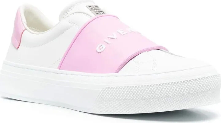 Leather Logo-Print Sneakers - Image 2