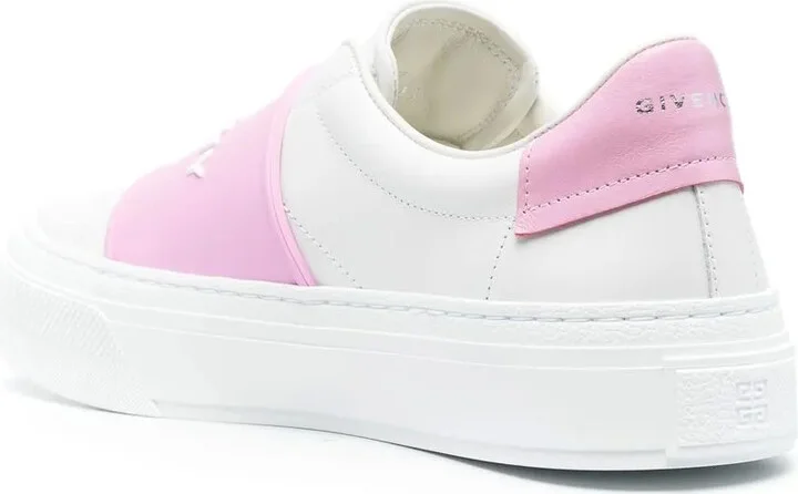 Leather Logo-Print Sneakers - Image 3