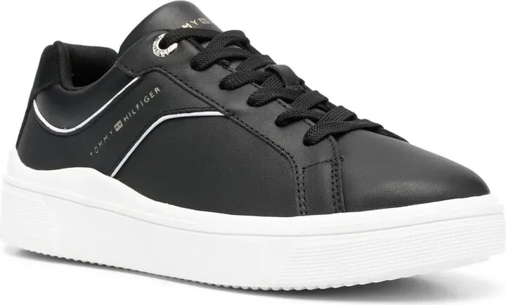 Leather Logo-Print Sneakers - Image 2