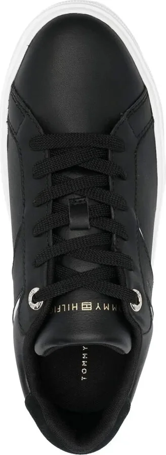 Leather Logo-Print Sneakers - Image 4