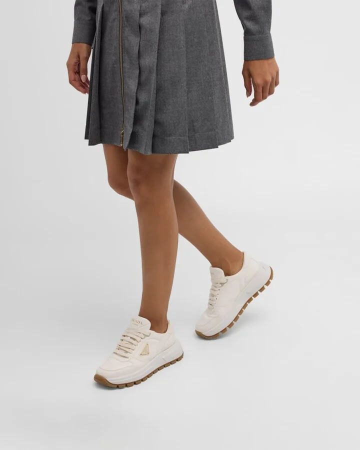 Leather Logo Runner Sneakers - Image 10