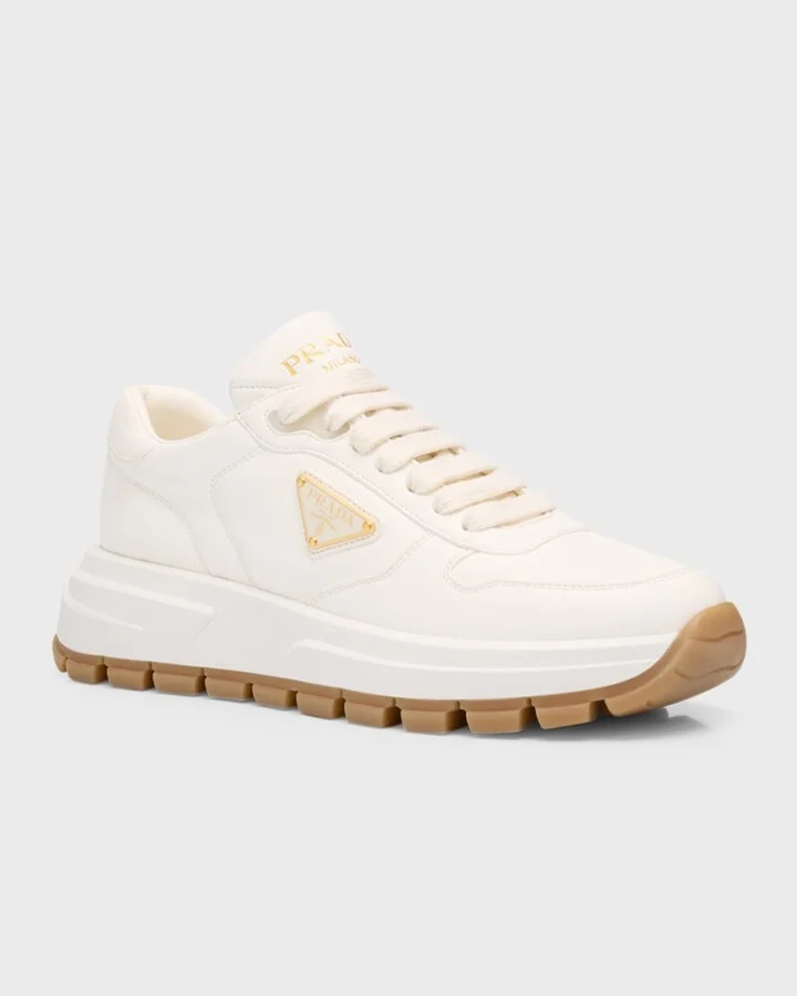 Leather Logo Runner Sneakers - Image 11