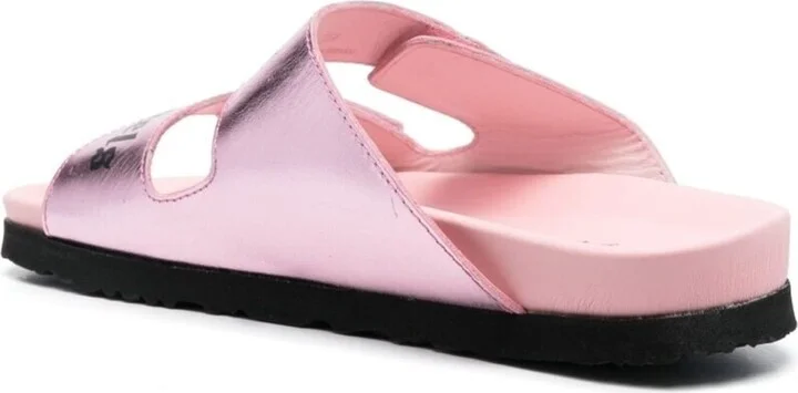 Leather Logo Sandals - Image 3
