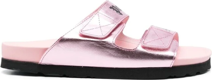 Leather Logo Sandals