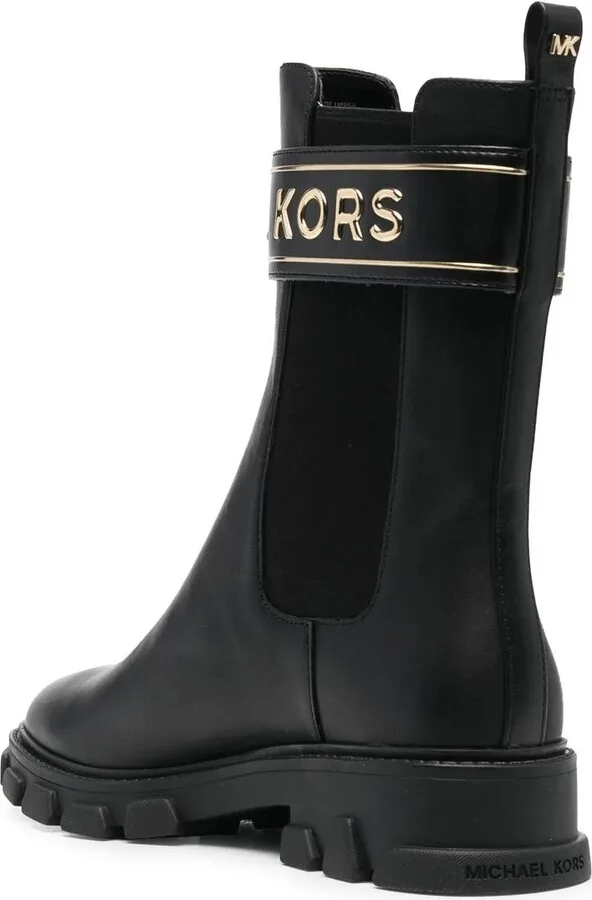Leather Logo-Stamp Boots - Image 3