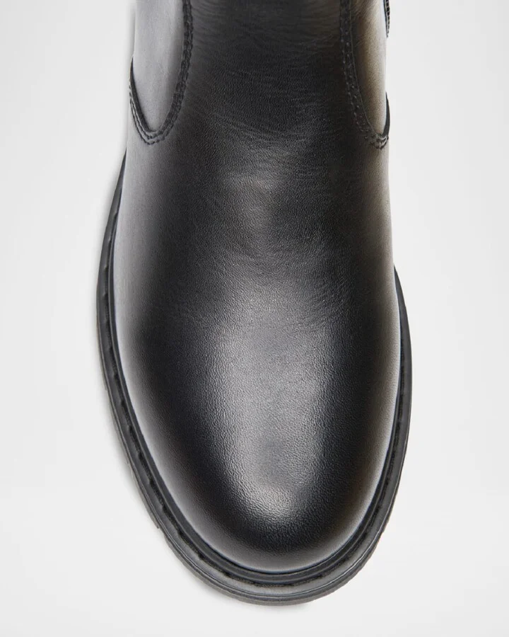 Leather Logo-Strap Chelsea Booties - Image 3