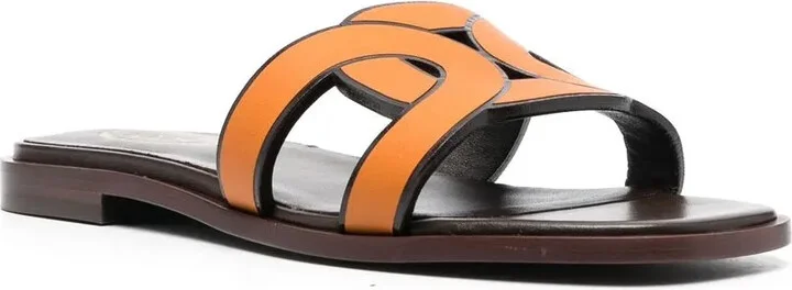 Leather Logo Strap Sandals - Image 2