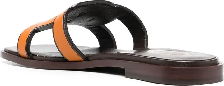 Leather Logo Strap Sandals - Image 3