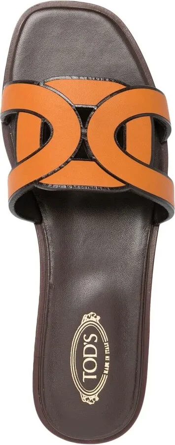 Leather Logo Strap Sandals - Image 4
