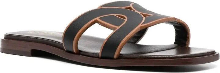 Leather Logo Strap Sandals - Image 2