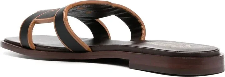 Leather Logo Strap Sandals - Image 3