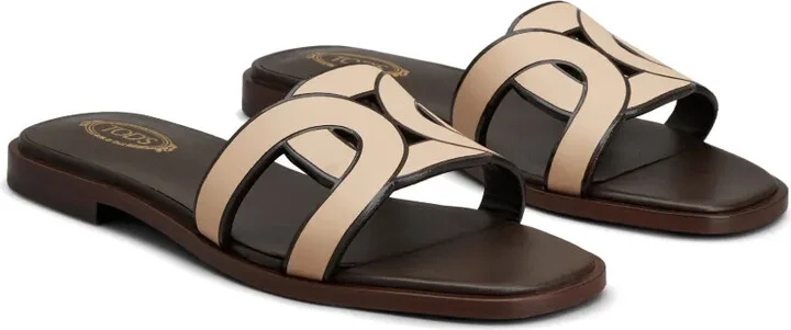 Leather Logo Strap Sandals - Image 2