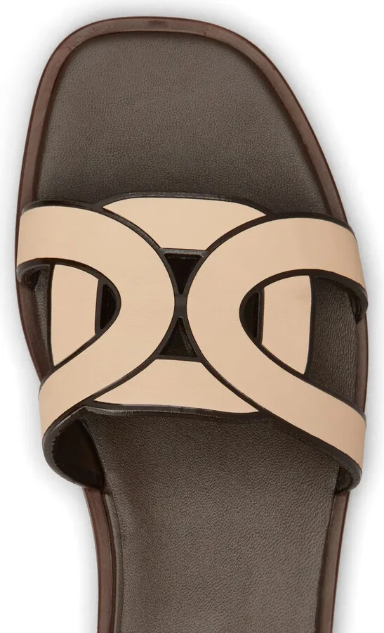 Leather Logo Strap Sandals - Image 4