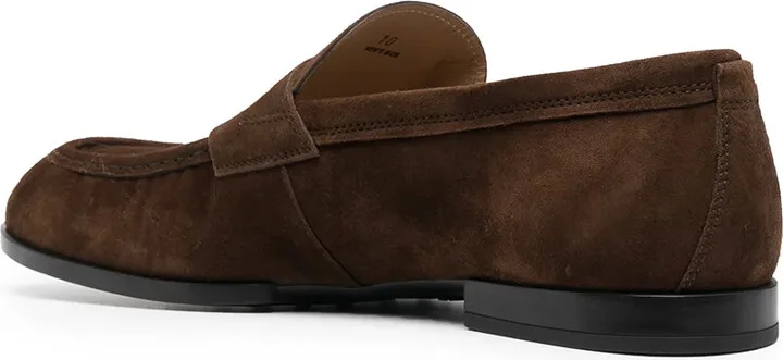 Leather Low-Heel Loafers - Image 3