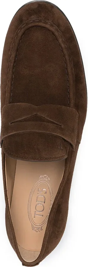 Leather Low-Heel Loafers - Image 4