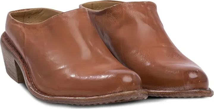 Leather Low-Heel Mules - Image 2