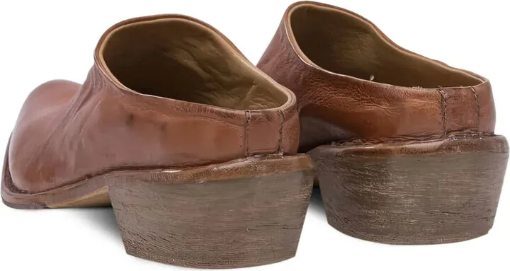 Leather Low-Heel Mules - Image 3