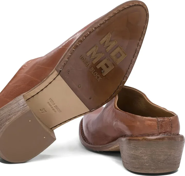 Leather Low-Heel Mules - Image 4