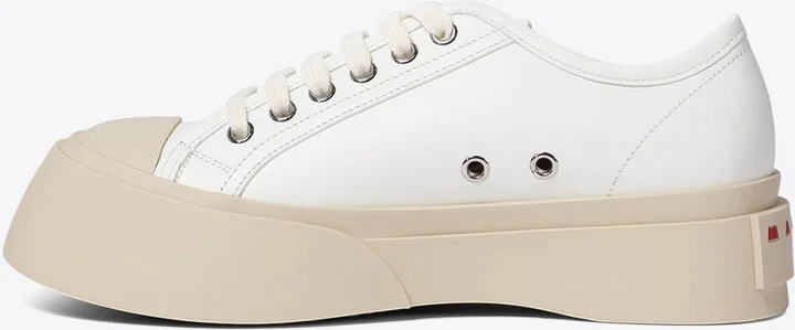 Leather Low-Top Platform Sneakers - Image 2