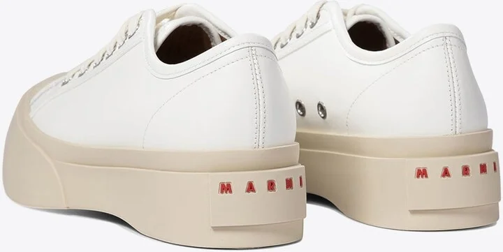 Leather Low-Top Platform Sneakers - Image 3