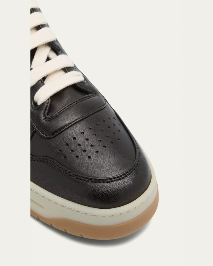 Leather Low-Top Sneakers - Image 2