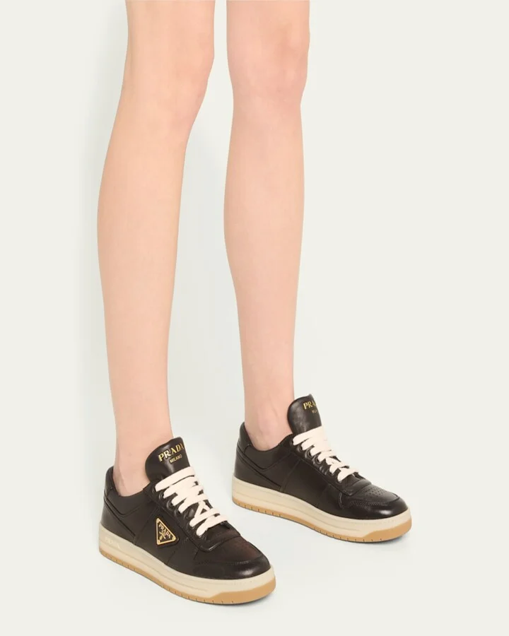Leather Low-Top Sneakers - Image 3
