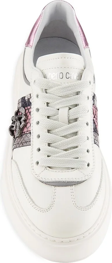Leather Low-Top Sneakers - Image 5