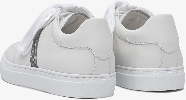 Leather Low-Top Sneakers - Image 3