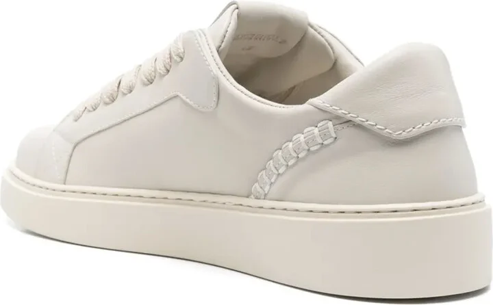 Leather Low-Top Sneakers - Image 3