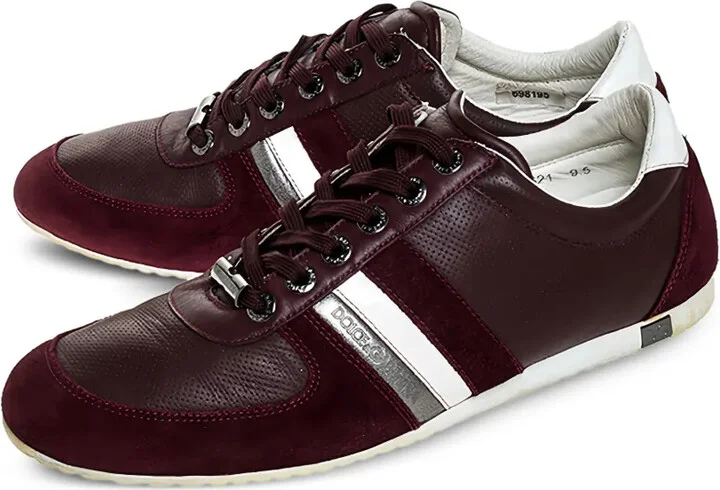 Leather Low-Top Sneakers - Image 3