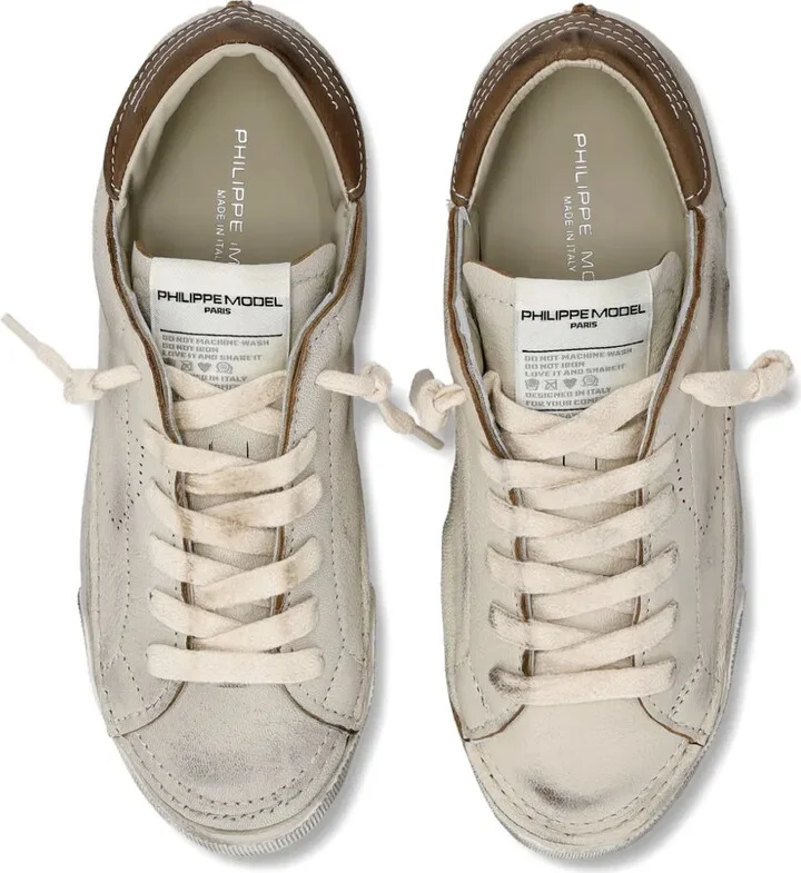 Leather Low-Top Sneakers - Image 4