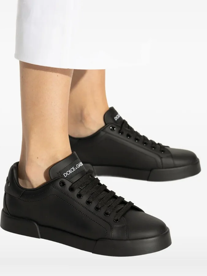 Leather Low-Top Sneakers - Image 5
