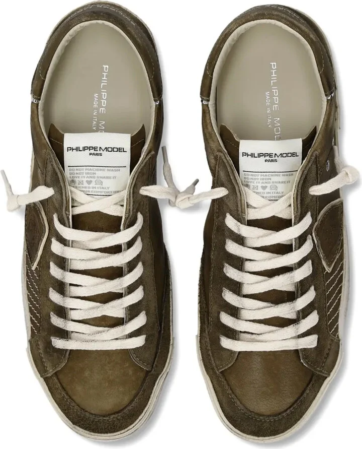 Leather Low-Top Sneakers - Image 3