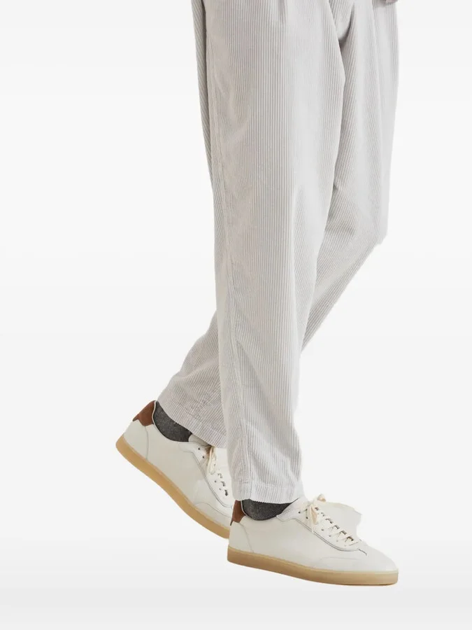 Leather Low-Top Sneakers - Image 5