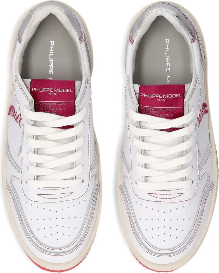 Leather Low-Top Sneakers - Image 4
