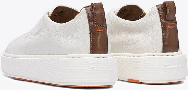 Leather Low-Top Sneakers - Image 3