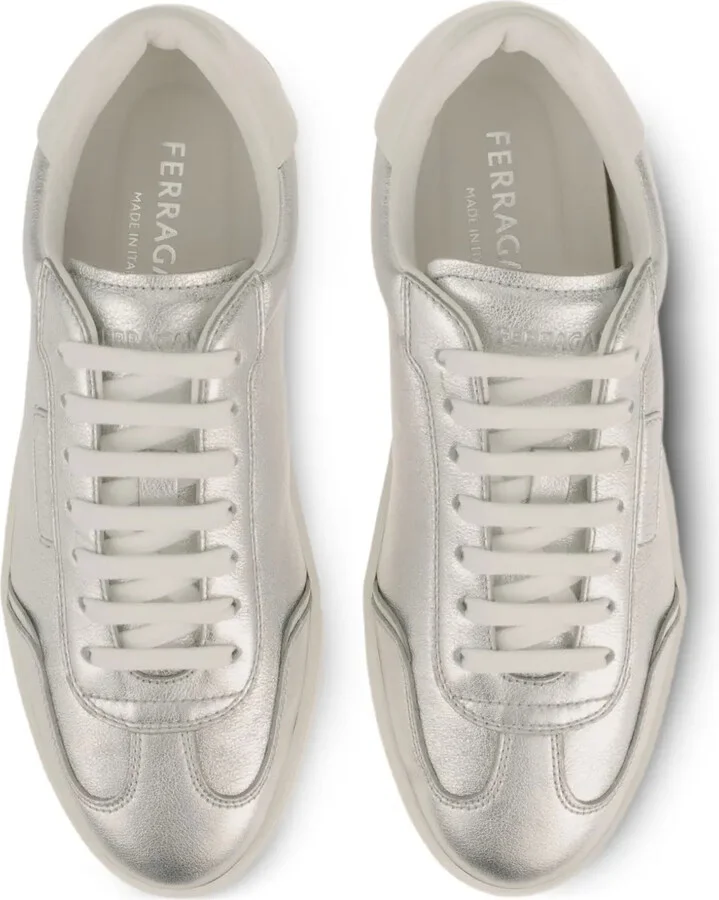 Leather Low-Top Sneakers - Image 3