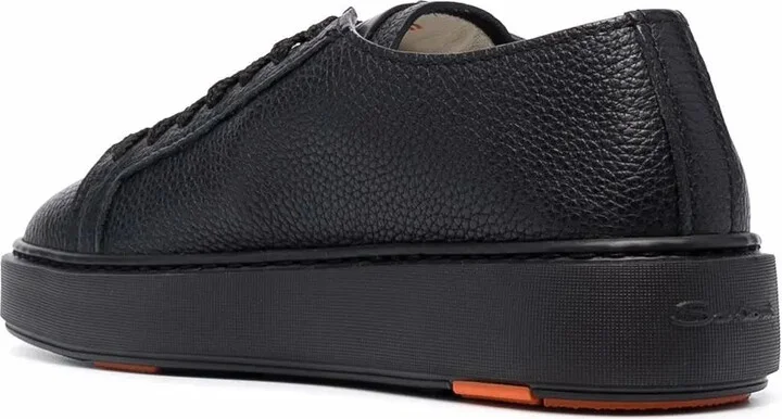 Leather Low-Top Sneakers - Image 3