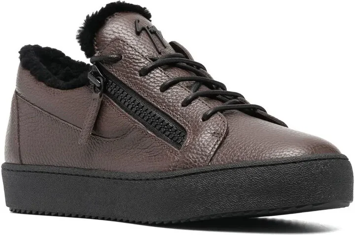 Leather Low Top Sneakers - Image 2